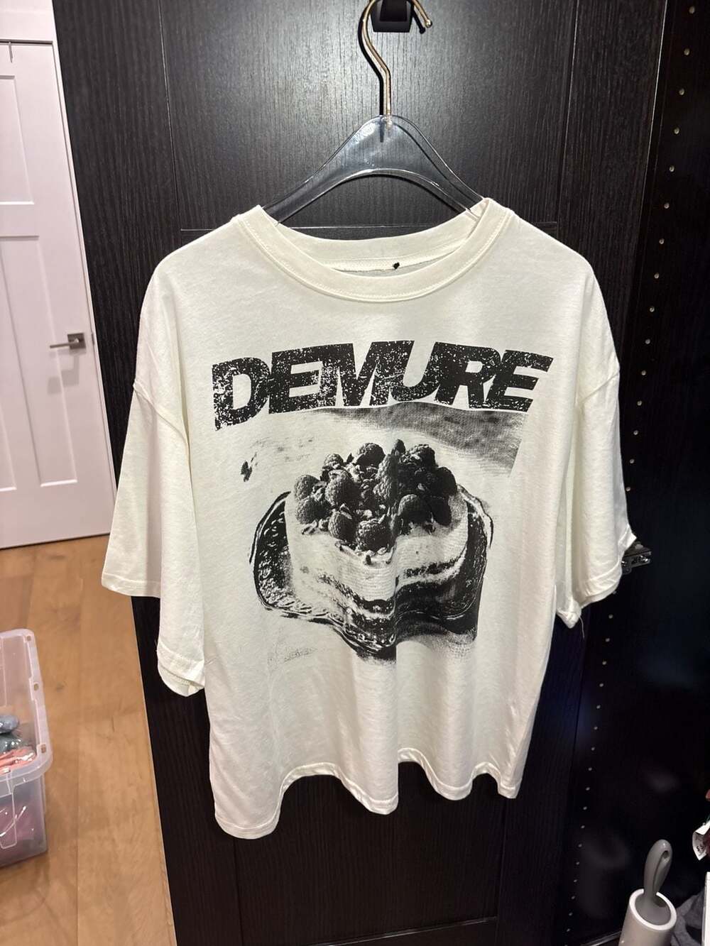 Brandy Melville Demure Cake Graphic Oversized T-Shirt Size M